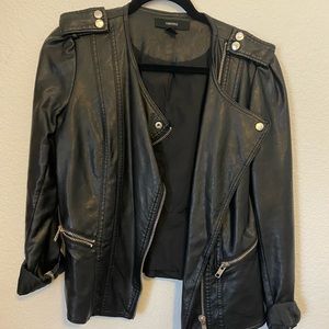 Black leather jacket